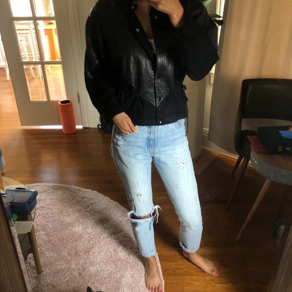 Unique Vintage Leather Jacket - MOVE OUT SALE